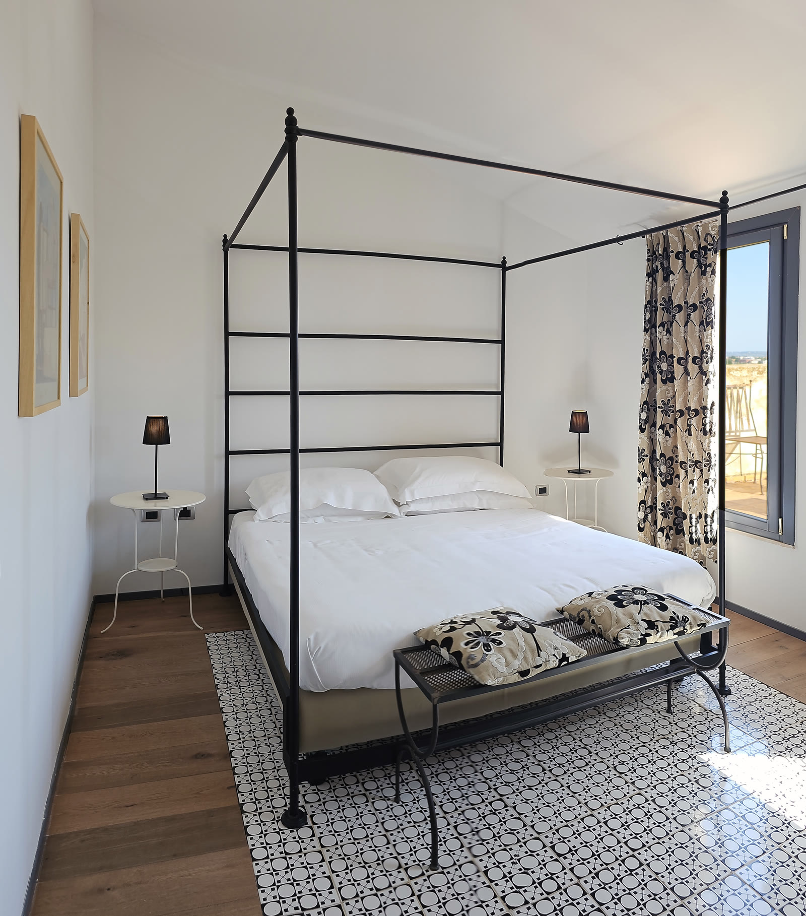 Terrace Suite con il letto a baldacchino