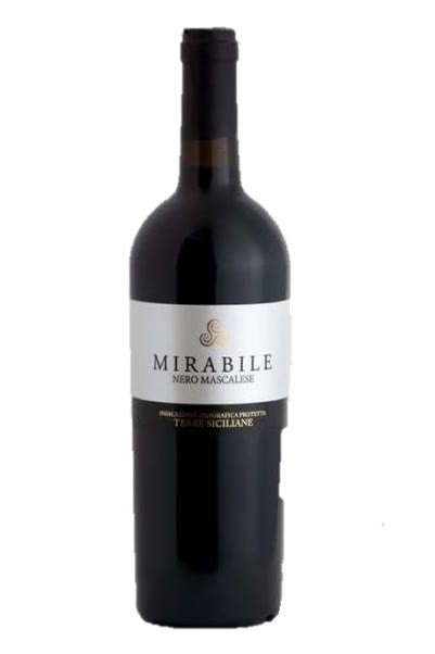 La bottiglia di Nero Mascalese Miràbile